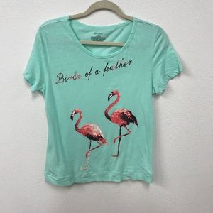 Sleep Sense flamingo tee